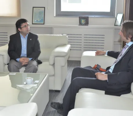 Jens Wagner, Cultural Attaché at the German Embassy visited IUS