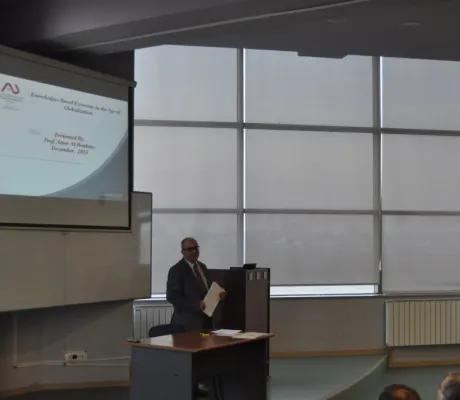 Prof. Dr. Amer Al-Roubaie gave a lecture at IUS