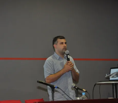 Dr. Haris Gačanin gave a lecture on Mobile/Wireless networks - the latest research