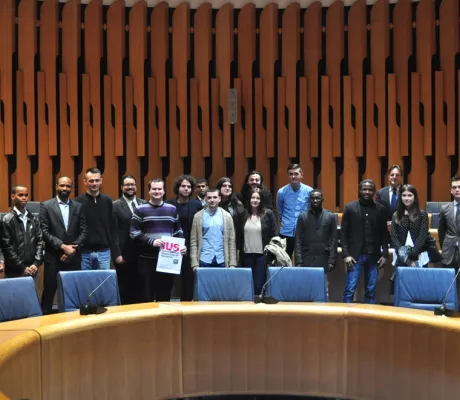 IUS professors and students visited The Parliamentary Assembly of BiH