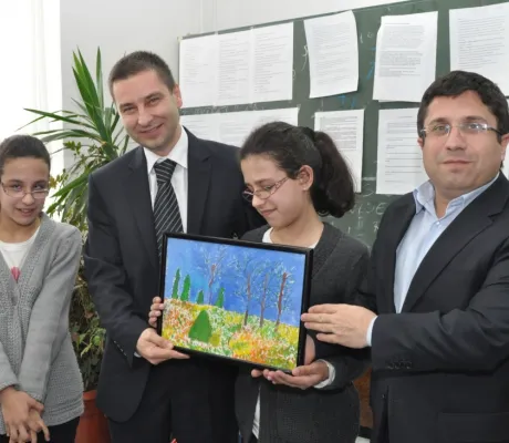 Visit to the Center for the Blind and visually impaired children and youth