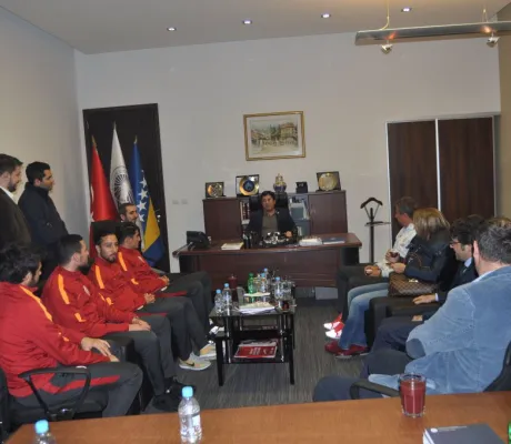 Galatasaray football players visited IUS