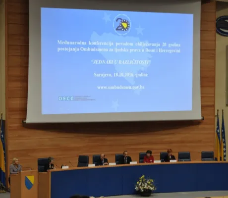 Assoc. Prof. Dr. Mirsad Karić and PR Manager Meldina Ugarak participated in International Conference of Ombudsmen of human rights in BiH