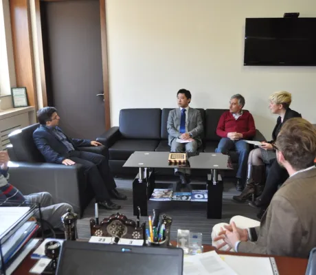 Representative of the Japanese Embassy visited IUS Rector