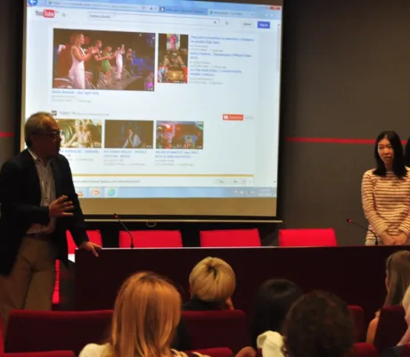 Doshisha University students gave a presentation at IUS