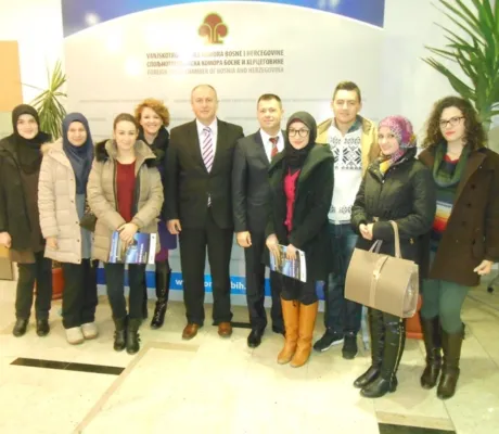 Students visited the Foreign Trade Chamber of BiH