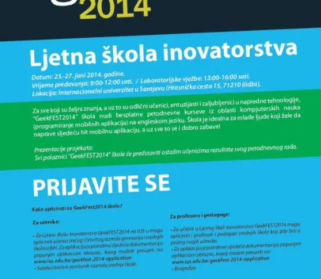 Summer School of Innovation “GeekFEST 2014”