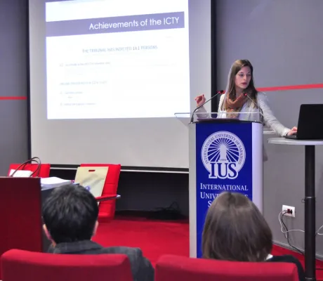 ICTY Legal Expert Lauranne Duffaut lecture at IUS