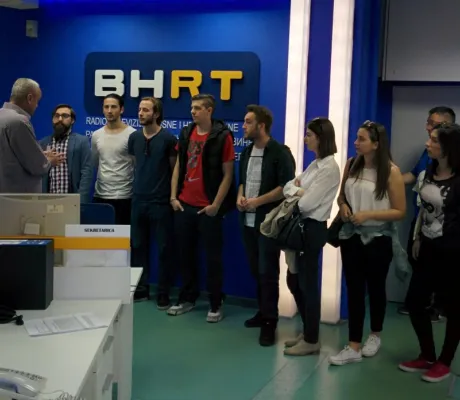 IUS Students Visited National TV and Radio Station in Sarajevo