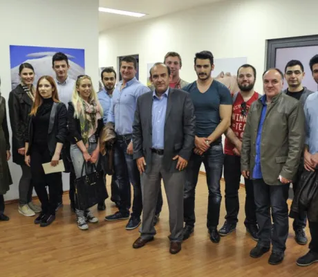 IUS professor and students visited Anadolu Agency