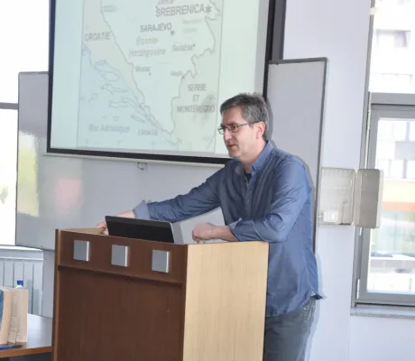  Lecture about the Srebrenica genocide 