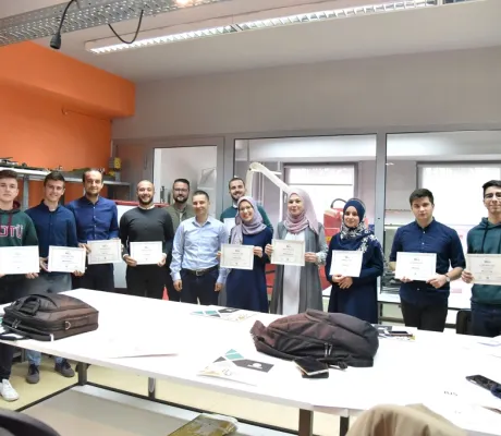 FENS Students of Both Genders Completed CNC Training