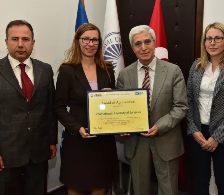 IUS received the Award of Appreciation