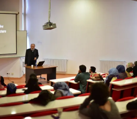 Emeritus Professor Mehmet Can gave a lecture titled „Intuitive Architecture“