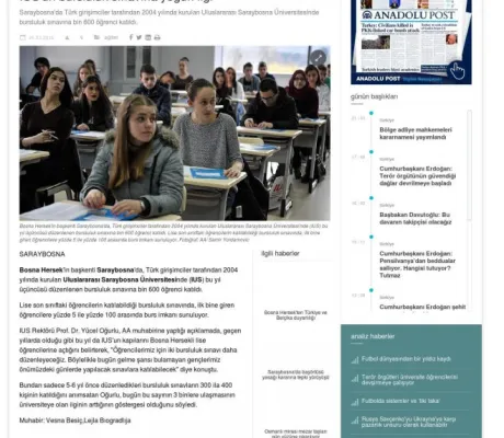 IUS'un bursluluk sınavına yoğun ilgi