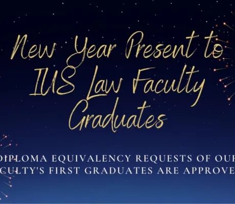 NEW YEAR GIFT TO IUS LAW FACULTY GRADUATES!