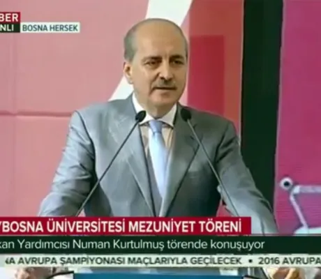 Prof Dr Numan Kurtulmuş Saraybosna Üniversitesi Mezuniyet Töreni Bosna Hersek 2016 TRT HABER