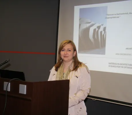 "Mimari Sohbetler'in" bu dönem için sonuncusu Aida Idrizbegović-Zgonić tarafından verildi