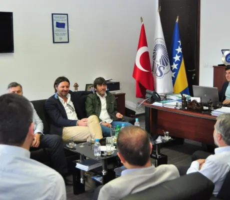 IUS hosted former Turkish national team player Ridvan Dilmen, Elvir Bolić and Sead Čelebić