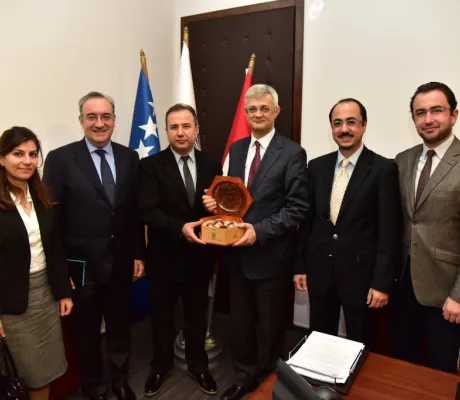 Ambassador of the Republic of Turkey H. E. Haldun Koç and Mr. Babür Hızlan visited IUS