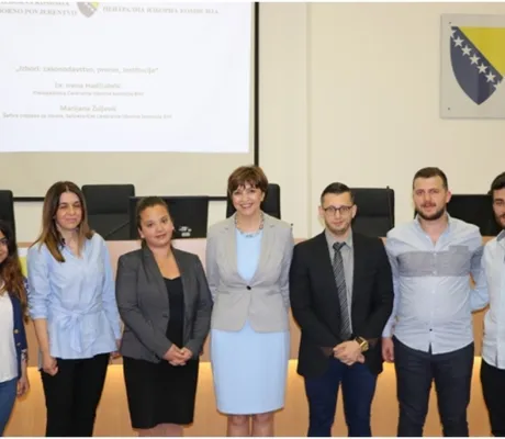 STUDENTS OF THE FACULTY OF LAW AT IUS VISITING THE CENTRAL ELECTION COMMISSION OF BOSNIA AND HERZEGOVINA