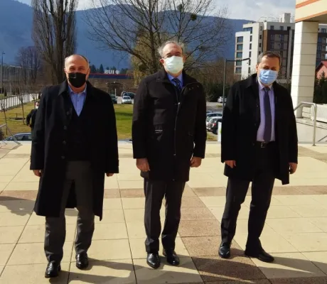 H.E. Haldun Koç in a farewell visit to IUS