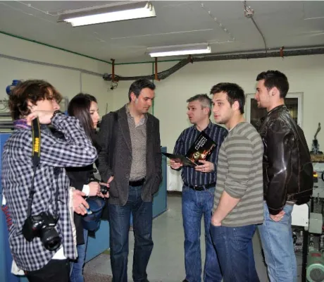 VACD students visit Printing House Suton in Široki brijeg