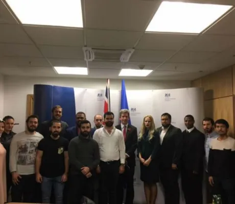 IR and SPS Students were welcomed by HE Edward Ferguson