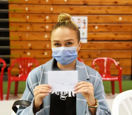 Organized vaccination of IUS students in the Zetra Olympic hall 