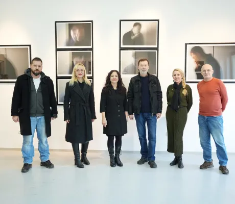 Prof. Dr. Amer Bakšić at the Art Gallery
