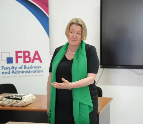 Czech Ambassador Jana K. Lolić Šindelková Visits IUS for Shuttle Diplomacy Talks