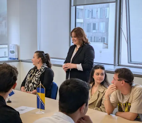 FLW Students Visit the Council of Europe Office in Sarajevo