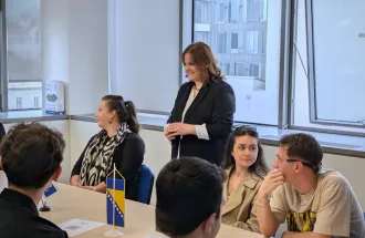 FLW Students Visit the Council of Europe Office in Sarajevo