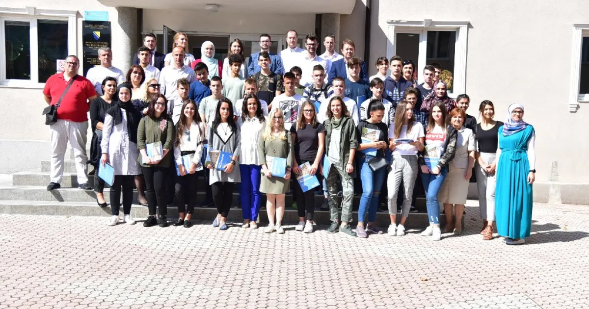Reception for new students at "Maarif Koledz" High School