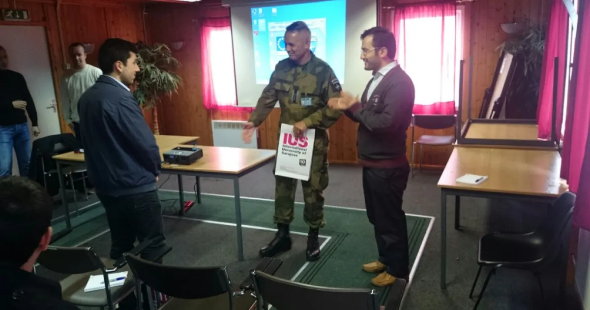 IUS students visited Butmir NATO base