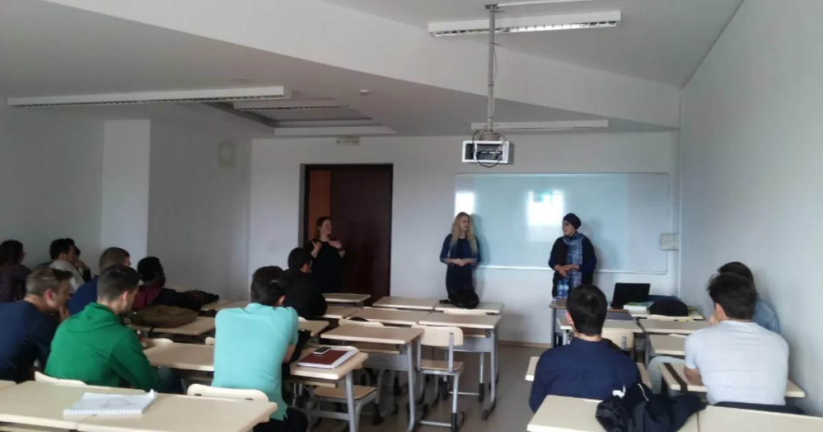 Ms. Mirela Ajanović from Institute for Youth Development KULT gave a lecture