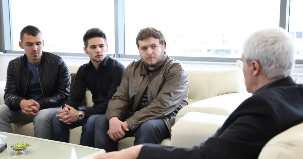 IUS Rector Hosted a Reception for Successful Student Programmers