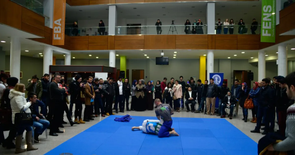Adem Redžović presented Brazilian jiu-jitsu to IUS students