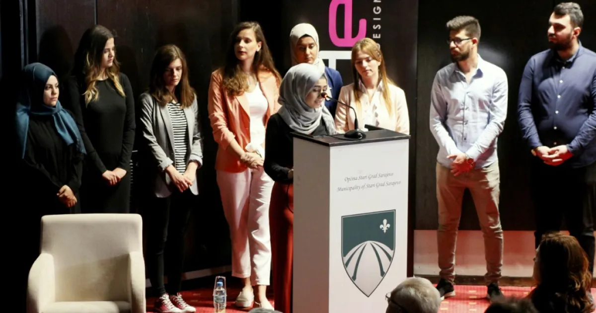 Students of IUS at the conference “Sarajevo and the World”