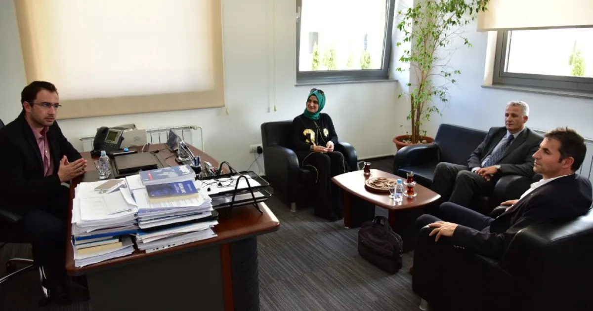 Mr. Hamza Yavuz and Ms. Hayriye Kosova in visit at IUS