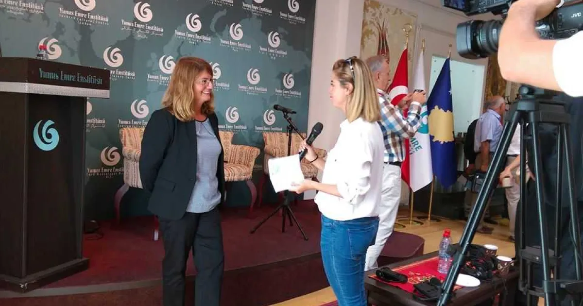 Prof. Dr. Aliye F. Mataraci at Symposium in Pristina
