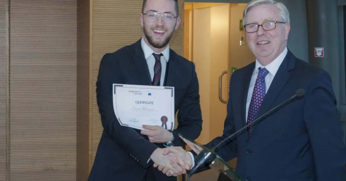 IUS student completed his internship in the European Parliament