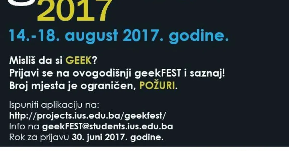 Summer School of Innovation geekFEST2017