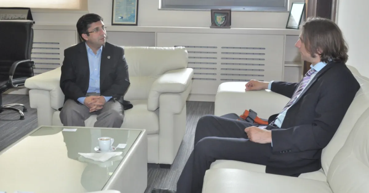 Jens Wagner, Cultural Attaché at the German Embassy visited IUS