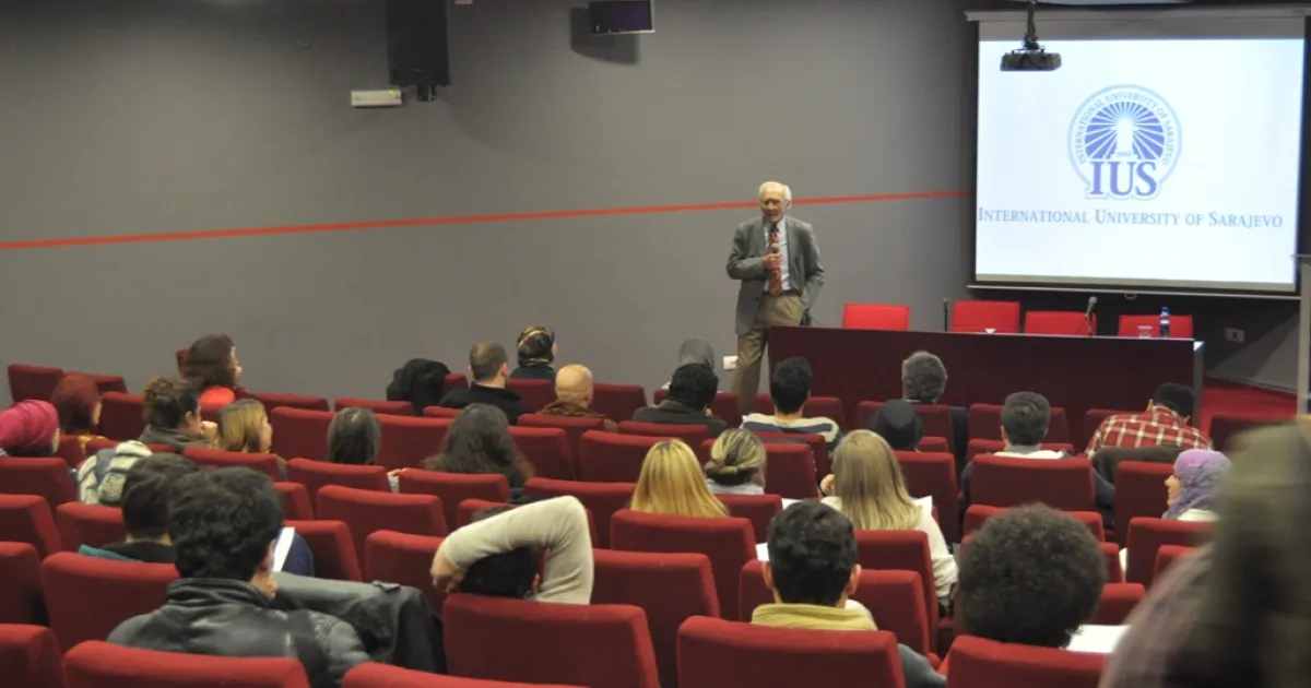 Professor Midhat Riđanović gave a lecture at IUS