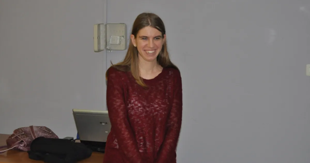 Alexandra Hartley gave a lecture at IUS