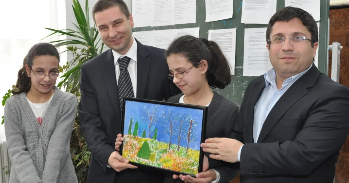 Visit to the Center for the Blind and visually impaired children and youth