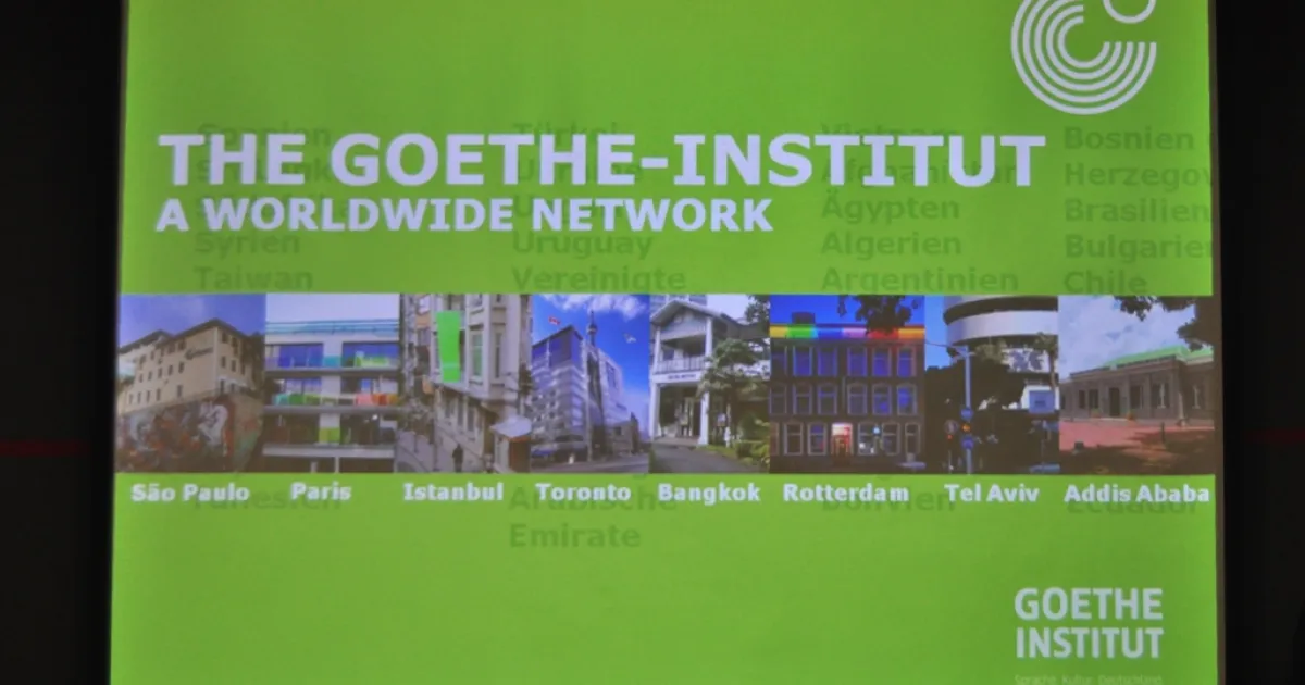 Goethe Institute presented its work