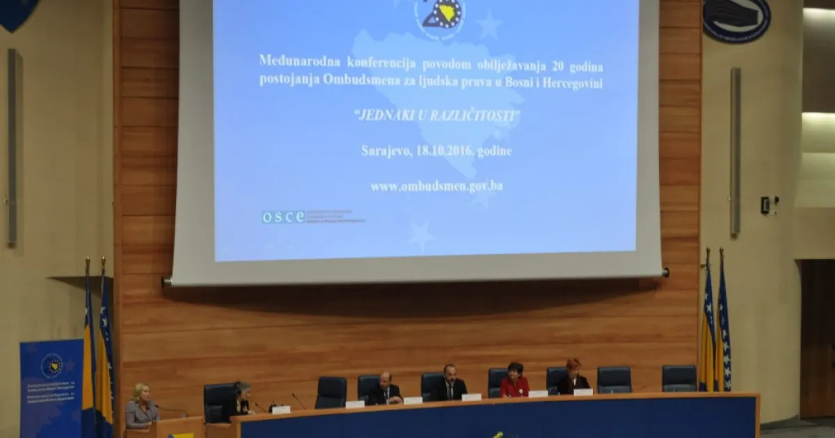 Assoc. Prof. Dr. Mirsad Karić and PR Manager Meldina Ugarak participated in International Conference of Ombudsmen of human rights in BiH