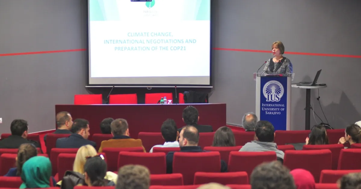 French Ambassador gave a lecture on climate change